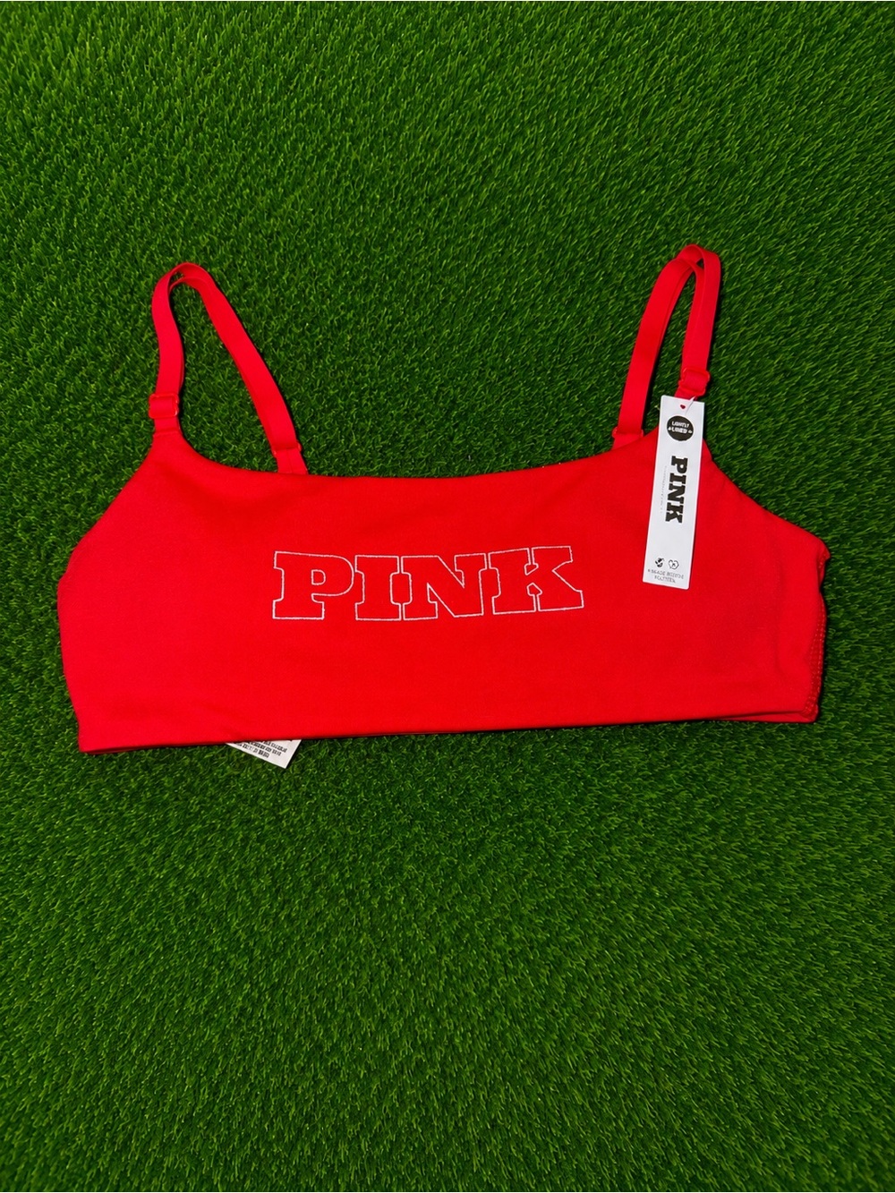 PINK Victoria's Secret Red Logo Bralette